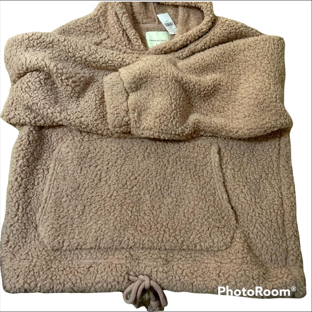 American Eagle Sherpa Hooded Sweater
